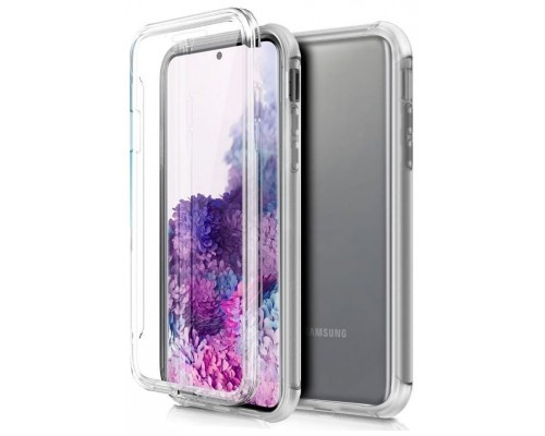Funda COOL Silicona 3D para Samsung G980 Galaxy S20 (Transparente Frontal + Trasera)