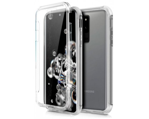 Funda COOL Silicona 3D para Samsung G988 Galaxy S20 Ultra 5G (Transparente Frontal + Trasera)