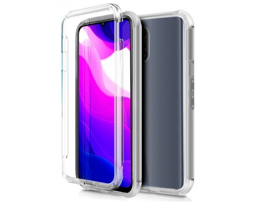 Funda COOL Silicona 3D para Xiaomi Mi 10 Lite (Transparente Frontal + Trasera)
