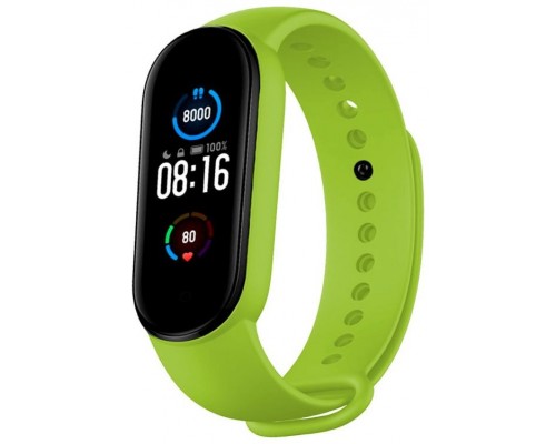 Correa COOL para Xiaomi Mi Band 5 / 6 / 7 / Amazfit Band 5 Liso Verde