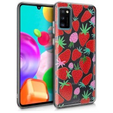 Carcasa COOL para Samsung A415 Galaxy A41 Clear Fresas