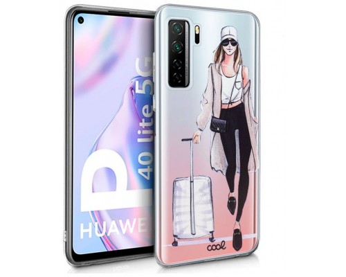 Carcasa COOL para Huawei P40 Lite 5G Clear Girl