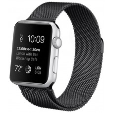 Correa COOL para Apple Watch Series 1 / 2 / 3 / 4 / 5 / 6 / 7 / 8 / 9 / SE (38 / 40 / 41 mm) Metal Negro