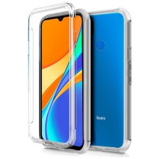 Funda COOL Silicona 3D para Xiaomi Redmi 9C / 10A (Transparente Frontal + Trasera)