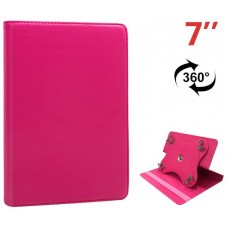 Funda COOL Ebook / Tablet 7 pulg Polipiel Rosa Giratoria