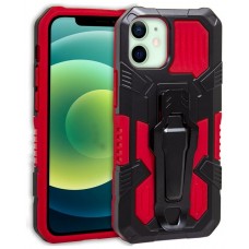 Carcasa COOL para iPhone 12 / 12 Pro Hard Clip Rojo