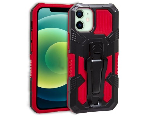 Carcasa COOL para iPhone 12 / 12 Pro Hard Clip Rojo