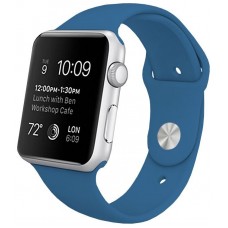 Correa COOL para Apple Watch Series 1 / 2 / 3 / 4 / 5 / 6 / 7 / 8 / 9 / SE (42 / 44 / 45 mm) Goma Azul