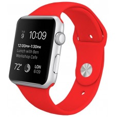 Correa COOL para Apple Watch Series 1 / 2 / 3 / 4 / 5 / 6 / 7 / 8 / 9 / SE (42 / 44 / 45 mm) Goma Rojo