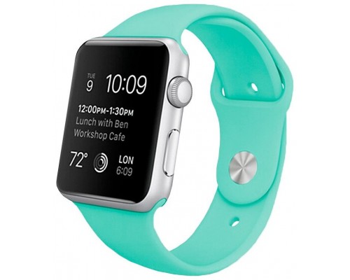 Correa COOL para Apple Watch Series 1 / 2 / 3 / 4 / 5 / 6 / 7 / 8 / 9 / SE (38 / 40 / 41 mm) Goma Mint