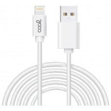 Cable USB Compatible COOL Lightning para iPhone / iPad (3 metros) Blanco