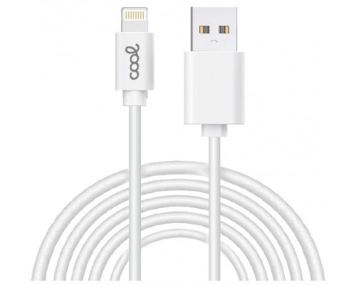 Cable USB Compatible COOL Lightning para iPhone / iPad (3 metros) Blanco