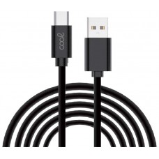 Cable USB Compatible COOL Universal TIPO-C (3 metros) Negro 2.4 Amp