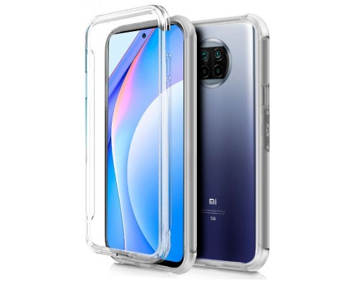 Funda COOL Silicona 3D para Xiaomi Mi 10T Lite (Transparente Frontal + Trasera)