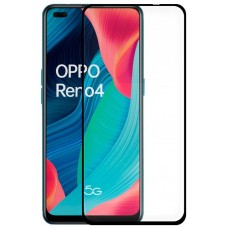 Protector Pantalla Cristal Templado COOL para Oppo Reno 4 (FULL 3D Negro)