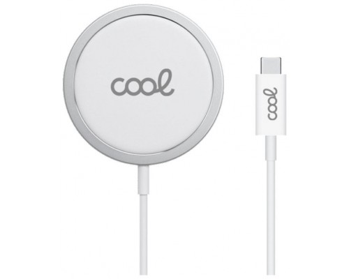 Dock Base Cargador MAGNÉTICO Smartphones Inalámbrico Qi COOL Blanco
