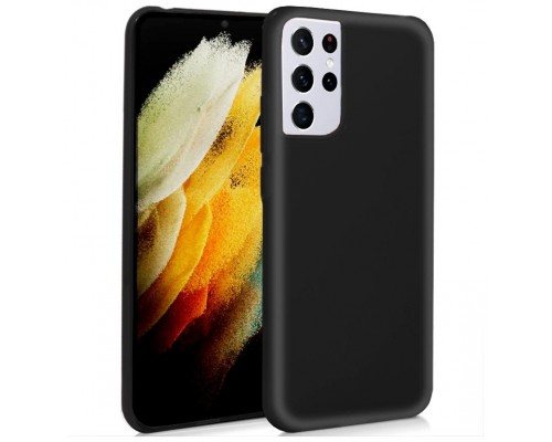 Funda COOL Silicona para Samsung G998 Galaxy S21 Ultra (Negro)