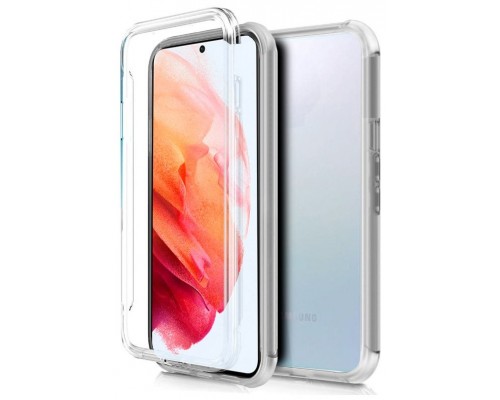 Funda COOL Silicona 3D para Samsung G990 Galaxy S21 (Transparente Frontal + Trasera)