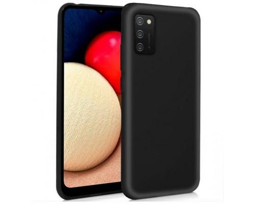 Funda COOL Silicona para Samsung A025 Galaxy A02s (Negro)