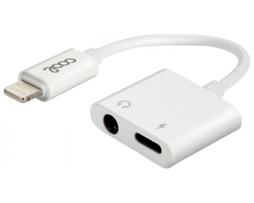 Adaptador Dual Bluetooth Jack 3,5 mm + Carga Lightning COOL