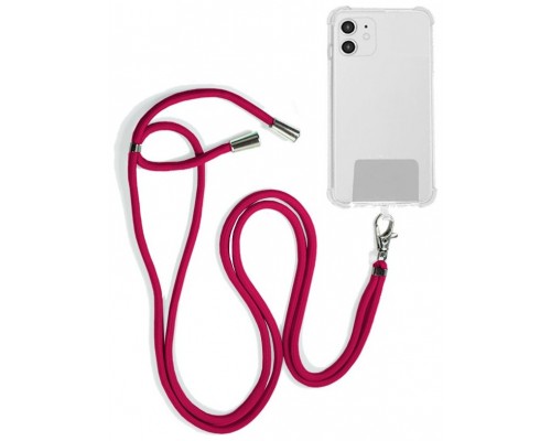 Cordón Colgante COOL Universal con Tarjeta para Smartphone Fucsia