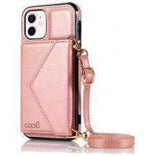 Carcasa COOL para iPhone 12 mini Colgante Wallet Rosa