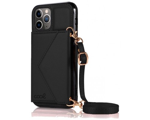 Carcasa COOL para iPhone 11 Pro Colgante Wallet Negro