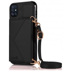 Carcasa COOL para Samsung A515 Galaxy A51 Colgante Wallet Negro