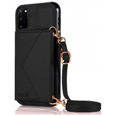 Carcasa COOL para Samsung G980 Galaxy S20 Colgante Wallet Negro