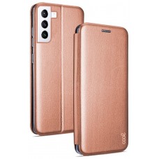 Funda COOL Flip Cover para Samsung G990 Galaxy S21 Elegance Rose Gold