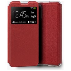 Funda COOL Flip Cover para Xiaomi Redmi Note 10 / Note 10S / Poco M5s Liso Rojo