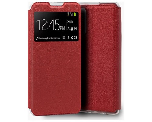 Funda COOL Flip Cover para Xiaomi Redmi Note 10 / Note 10S / Poco M5s Liso Rojo