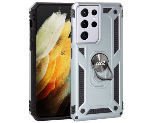 Carcasa COOL para Samsung G998 Galaxy S21 Ultra Hard Anilla Plata