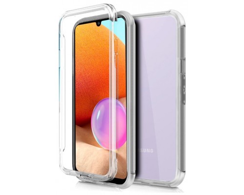 Funda COOL Silicona 3D para Samsung A325 Galaxy A32 4G (Transparente Frontal + Trasera)