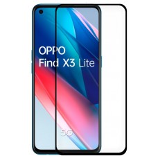 Protector Pantalla Cristal Templado COOL para Oppo Find X3 Lite / Find X5 Lite (FULL 3D Negro)