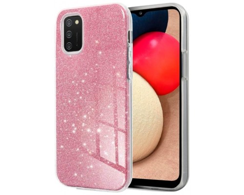 Carcasa COOL para Samsung A025 Galaxy A02s Glitter Rosa