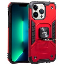 Carcasa COOL para iPhone 13 Pro Hard Anilla Rojo