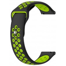 Correa Universal 22mm Amazfit GTR / Stratos / Huawei / Samsung / COOL Goma Negro-Verde