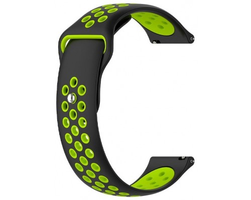 Correa Universal 22mm Amazfit GTR / Stratos / Huawei / Samsung / COOL Goma Negro-Verde