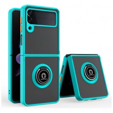 Carcasa COOL para Samsung F711 Galaxy Z Flip 3 Hard Anilla Celeste