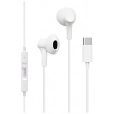 Auriculares Botón COOL Stereo Tipo-C Con Micro (Digital) Blanco