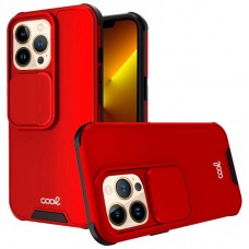 Carcasa COOL para iPhone 13 Pro Max Hard Camera Rojo
