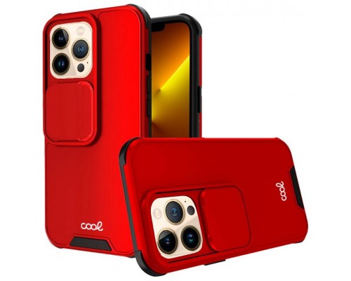 Carcasa COOL para iPhone 13 Pro Max Hard Camera Rojo