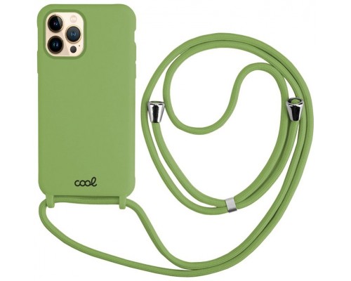 Carcasa COOL para iPhone 13 Pro Max Cordón Liso Pistacho