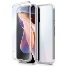 Funda COOL Silicona 3D para Xiaomi Redmi Note 11 Pro / Note 11 Pro 5G / Note 12 Pro 4G (Transparente Frontal + Trasera)
