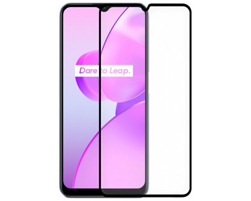 Protector Pantalla Cristal Templado COOL para Realme C31 / C35 / C30 / C33 / Oppo A17 (FULL 3D Negro)