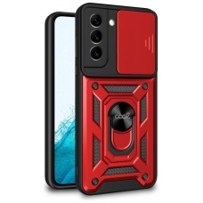 Carcasa COOL para Samsung S901 Galaxy S22 Hard Ring Rojo
