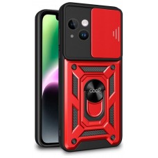 Carcasa COOL para iPhone 14 Hard Ring Rojo