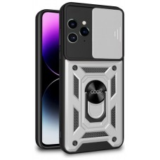 Carcasa COOL para iPhone 14 Pro Max Hard Ring Plata