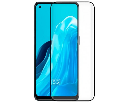 Protector Pantalla Cristal Templado COOL para Oppo Reno 8 Lite 5G (FULL 3D Negro)